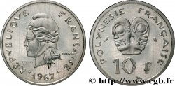 POLINESIA FRANCESA Essai de 10 Francs 1967 Paris