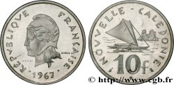 NOUVELLE CALÉDONIE Essai de 10 Francs Marianne / voilier 1967 Paris