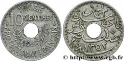 TUNISIA - Protettorato Francese 10 Centimes AH 1352 1933 Paris 