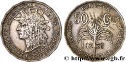 GUADELOUPE Bon pour 50 Centimes 1921 