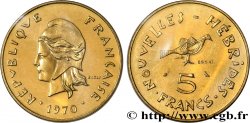 NEUE HEBRIDEN (VANUATU ab 1980) Essai de 5 Francs 1970 Paris