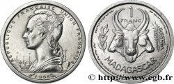 MADAGASCAR French Union 1 Franc 1958 Paris