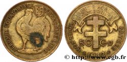 FRENCH EQUATORIAL AFRICA - FREE FRENCH FORCES 50 centimes 1942 Prétoria