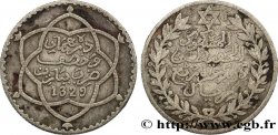 MOROCCO 2 1/2 Dirhams Moulay Hafid I an 1329 1911 Paris