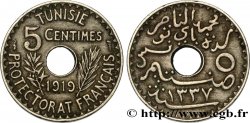 TUNISIE - PROTECTORAT FRANÇAIS 5 Centimes AH 1337 1919 Paris
