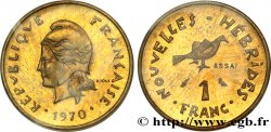 NUOVO EBRIDI (VANUATU dopo1980) Essai de 1 Franc 1970 Paris 