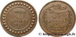 TUNISIE - PROTECTORAT FRANÇAIS 10 Centimes AH1332 1914 Paris