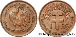 AFRICA EQUATORIALE FRANCESE - Forze Francesi Liberi 1 Franc 1943 Prétoria 