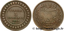 TUNEZ - Protectorado Frances 5 Centimes AH1322 1904 Paris