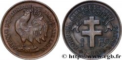 AFRICA ECUATORIAL FRANCESA - Fuerzas Francesas Libras 1 Franc 1943 Prétoria