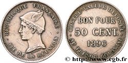 RÉUNION - III. REPUBLIK 50 Centimes 1896 sans atelier