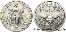 NUOVA CALEDONIA 1 Franc I.E.O.M. représentation allégorique de Minerve / Kagu, oiseau de Nouvelle-Calédonie 2004 Paris 