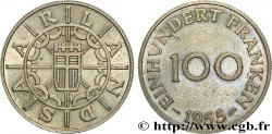 SAARLAND 100 Franken 1955 Paris VZ 