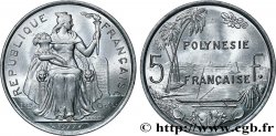 POLINESIA FRANCESE 5 Francs I.E.O.M. 1977 Paris 