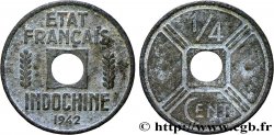 INDOCINA FRANCESE 1/4 Cent 1942 Osaka 