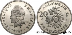 FRENCH POLYNESIA Essai de 20 Francs Marianne 1967 Paris