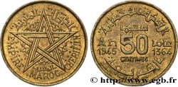 MAROCCO - PROTETTORATO FRANCESE 50 Centimes AH 1364 1945 Paris 