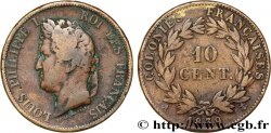 FRENCH COLONIES - Louis-Philippe for Guadeloupe 10 Centimes Louis-Philippe 1839 Paris