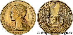 MADAGASCAR - UNIóN FRANCESA Essai de 20 Francs 1953 Paris