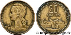 FRENCH SOMALILAND 20 Francs 1952 Paris