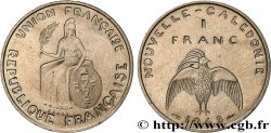 NUOVA CALEDONIA Essai de 1 Franc avec listel en relief 1948 Paris 