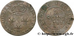 GUYANE FRANÇAISE Faux 2 Sous colonies de Cayenne 1e type  1781 Paris - A