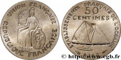 POLINESIA FRANCESE - Oceania Francese Essai 50 centimes sans listel 1948 Paris 