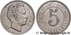 NEUKALEDONIEN 5 Francs Digeon &Co - Gomen 1882 