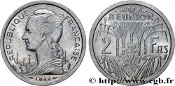 ISLA DE LA REUNIóN 2 Francs 1948 Paris