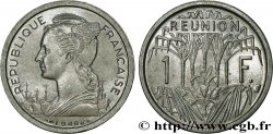ÎLE DE LA RÉUNION 1 Franc Marianne / canne à sucre 1948 Paris