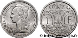 ÎLE DE LA RÉUNION 1 Franc Marianne / canne à sucre 1948 Paris