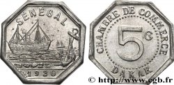 FRENCH AFRICA - SENEGAL 5 Centimes Chambre de Commerce de Dakar 1920 