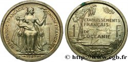 FRENCH POLYNESIA - French Oceania Essai de 1 Franc Établissements français de l’Océanie 1949 Paris