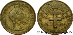 FRENCH EQUATORIAL AFRICA - FREE FRENCH FORCES 50 centimes 1942 Prétoria