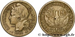 TOGO - MANDATO FRANCESE 50 Centimes 1924 Paris 