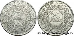 MOROCCO - FRENCH PROTECTORATE 20 Francs AH 1347 1928 Paris