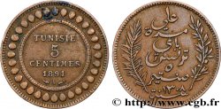 TUNISIE - PROTECTORAT FRANÇAIS 5 Centimes AH 1309 1891 Paris