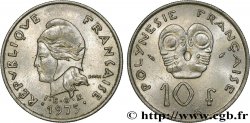 POLINESIA FRANCESE 10 Francs I.E.O.M Marianne 1975 Paris 