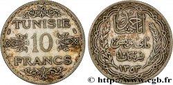TUNEZ - Protectorado Frances 10 Francs au nom du Bey Ahmed datée 1353 1934 Paris