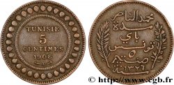 TUNISIA - Protettorato Francese 5 Centimes AH1326 1908 Paris 