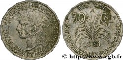 GUADALUPE Bon pour 50 Centimes 1921 