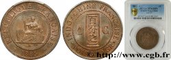 FRANZÖSISCHE-INDOCHINA 1 Centième 1885 Paris fST64 PCGS