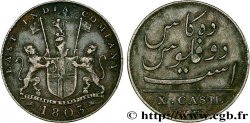 ISOLA DE FRANCIA (MAURITIUS) X (10) Cash East India Company 1803 Madras 