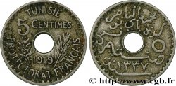 TUNESIEN - Französische Protektorate  5 Centimes AH 1337 1919 Paris