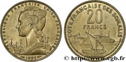 FRENCH SOMALILAND 20 Francs 1952 Paris
