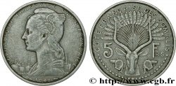 CÔTE FRANÇAISE DES SOMALIS 5 Francs 1948 Paris