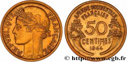 AFRIQUE OCCIDENTALE FRANÇAISE 50 Centimes Morlon 1944 Londres