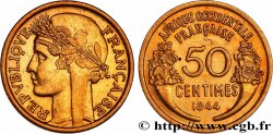 AFRIQUE OCCIDENTALE FRANÇAISE 50 Centimes Morlon 1944 Londres