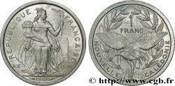 NOUVELLE CALÉDONIE 1 Franc I.E.O.M. représentation allégorique de Minerve / Kagu, oiseau de Nouvelle-Calédonie 1981 Paris