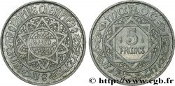 MOROCCO - FRENCH PROTECTORATE 5 Francs AH 1370 1951 